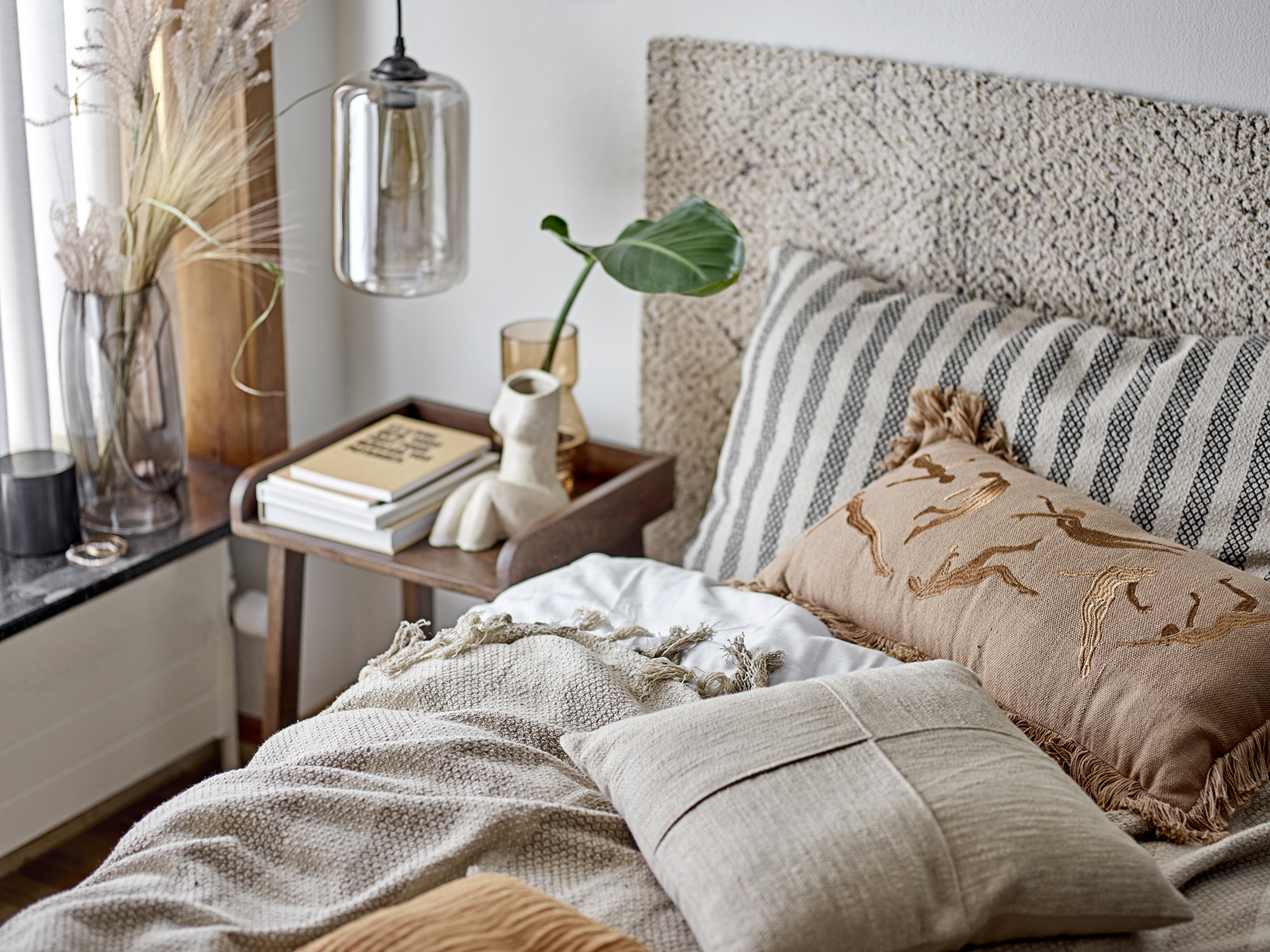 Risca Cushion, Nature, Cotton - Imagen 2