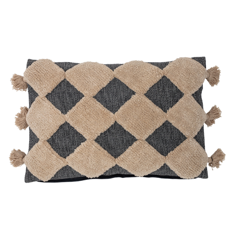 Elina Cushion, Brown, Cotton
